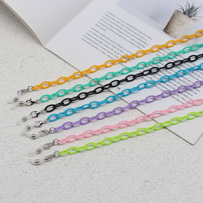 Mask Chain Holder - Kolorowe okulary akrylowe dla dzieci maska