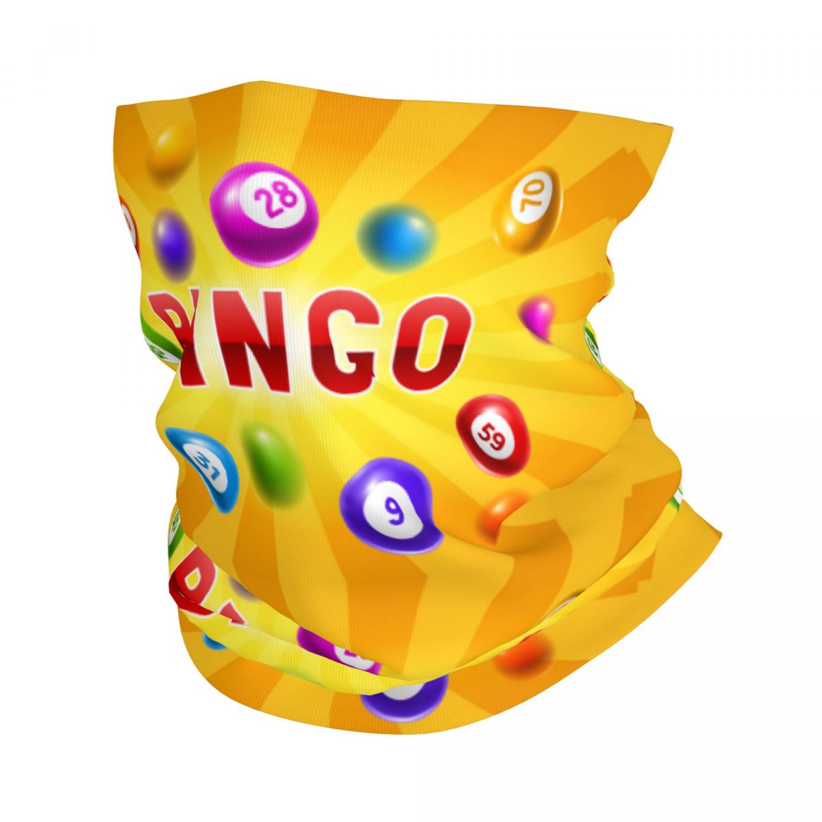 Neck Gaiter Face Cover - Niestandardowa, modna bandana bingo, ocieplacz na