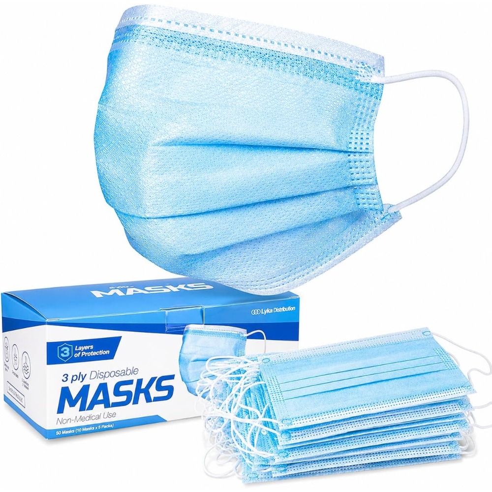 Disposable Mask Blue - Maseczki na twarz - Wysokiej jakości