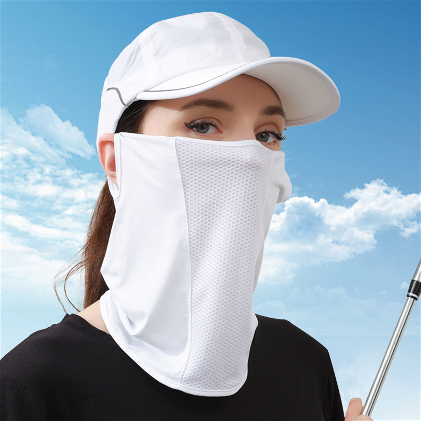 Sports Mask Breathable - Maska przeciwsłoneczna z jedwabiu lodowego UPF50+,