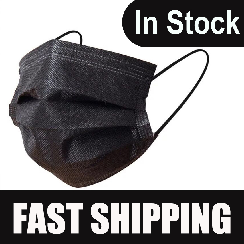 Disposable Surgical Mask - Czarna maseczka na twarz osłona na