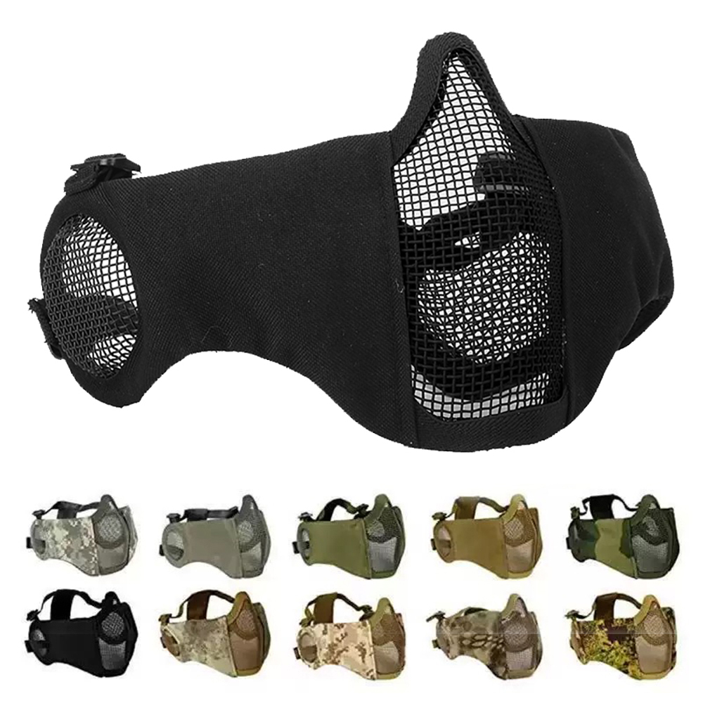 Respirator Half Face - Taktyczna Regulowana Maska Ochronna z Siatki