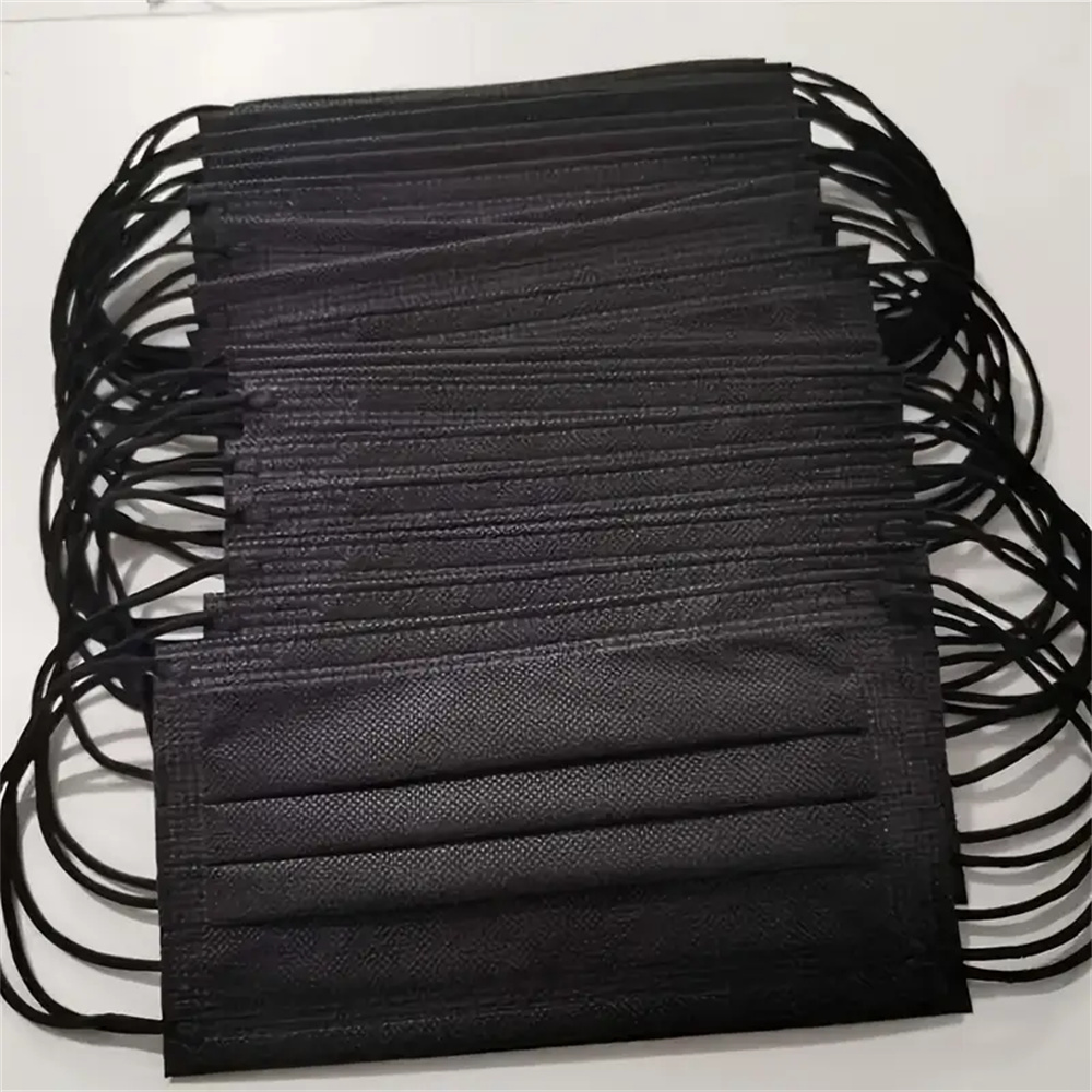 Black Face Mask Pack - 50-200 szt. Czarne Jednorazowe Maseczki Ochronne