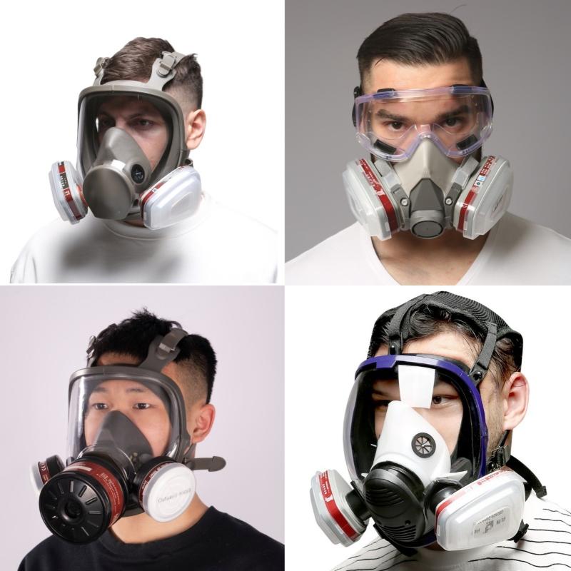 Respirator Half Face - 1 Zestaw Półmaska Przeciwpyłowa Nowa 15w1