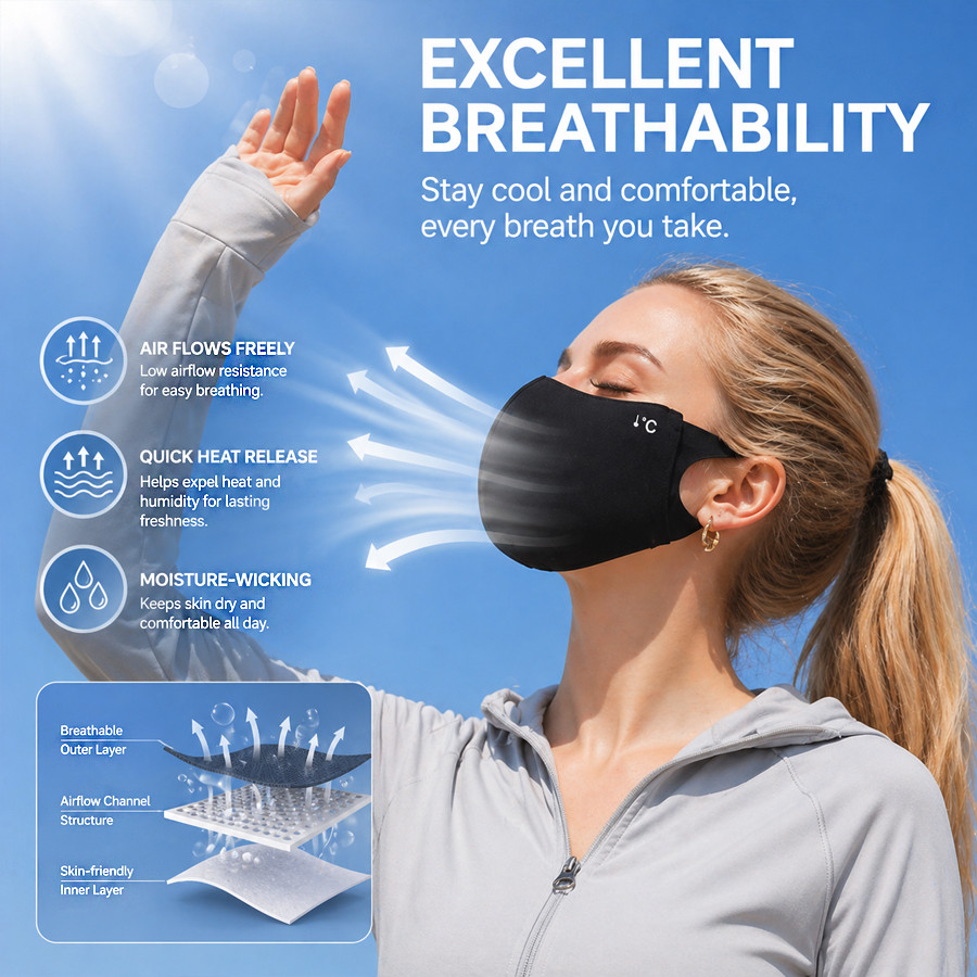 Chłodząca letnia maska przeciw – Sports Mask Breathable recenzja i cena