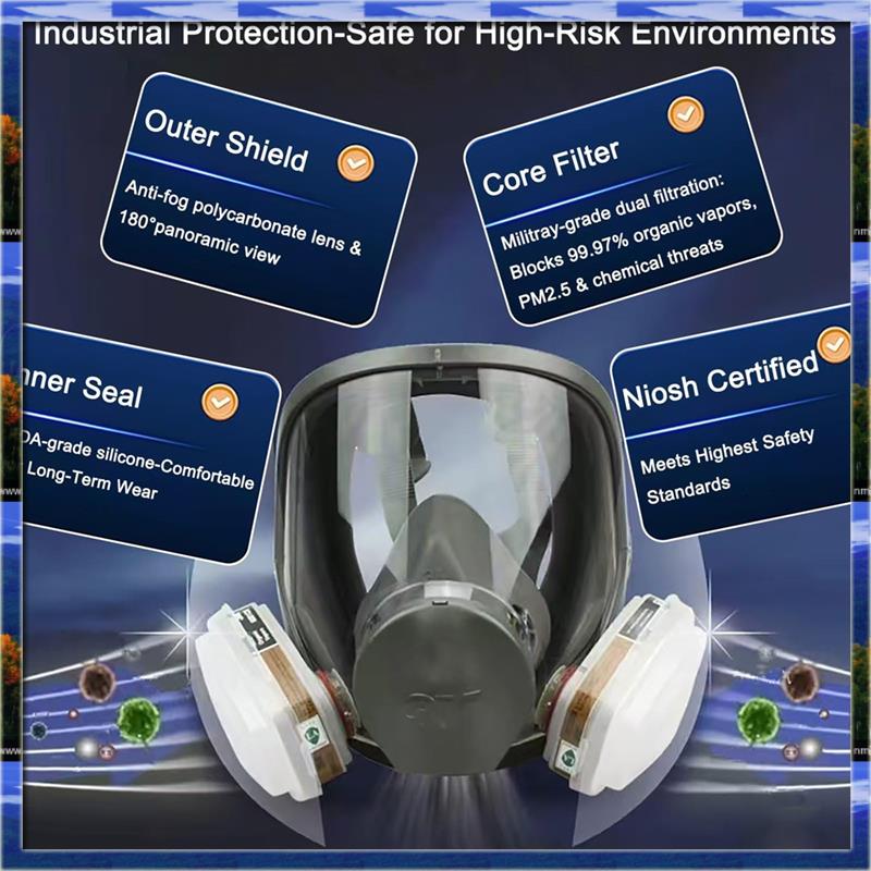 Maska pełnotwarzowa wielokrotn – Dust Mask Construction recenzja i cena