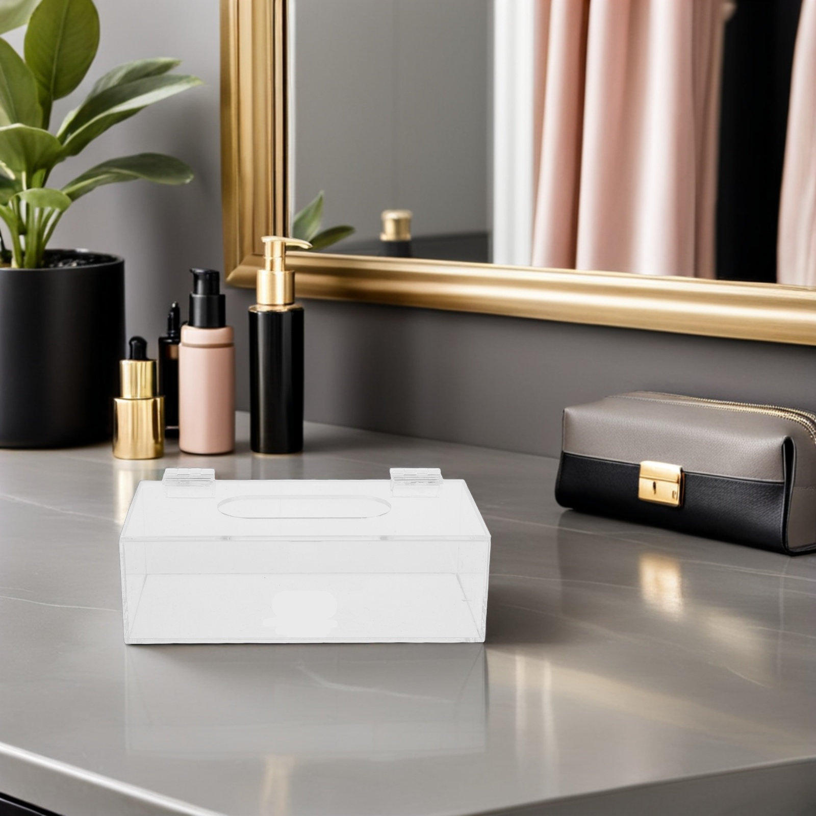 Przezroczyste akrylowe pudełko – Face Mask Storage Box recenzja i cena