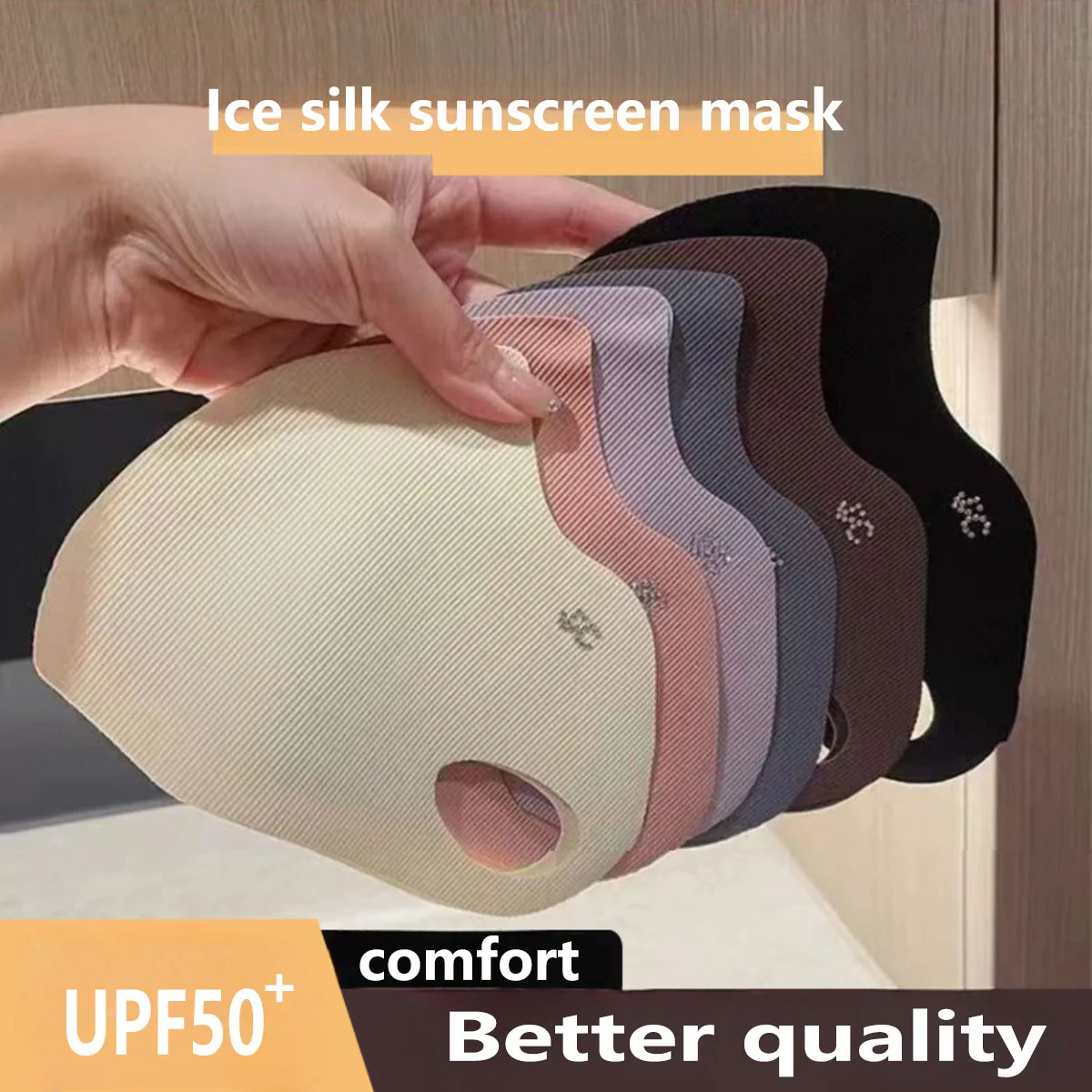 Maska z jedwabiu lodowego z 5  – Cloth Face Mask Washable recenzja i cena