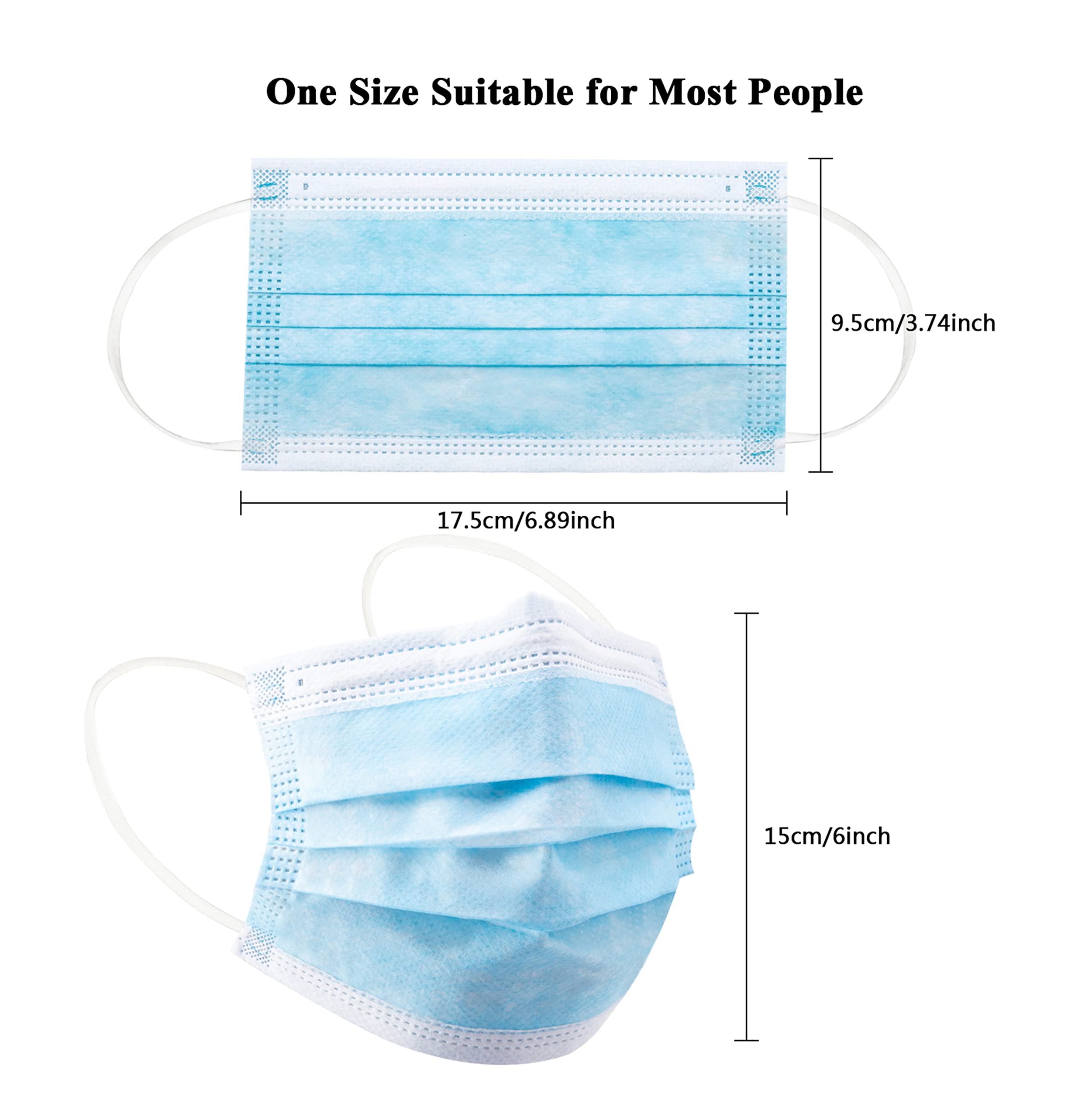 50/100 PCS Box Niebieskie mask – Disposable Mask Blue recenzja i cena