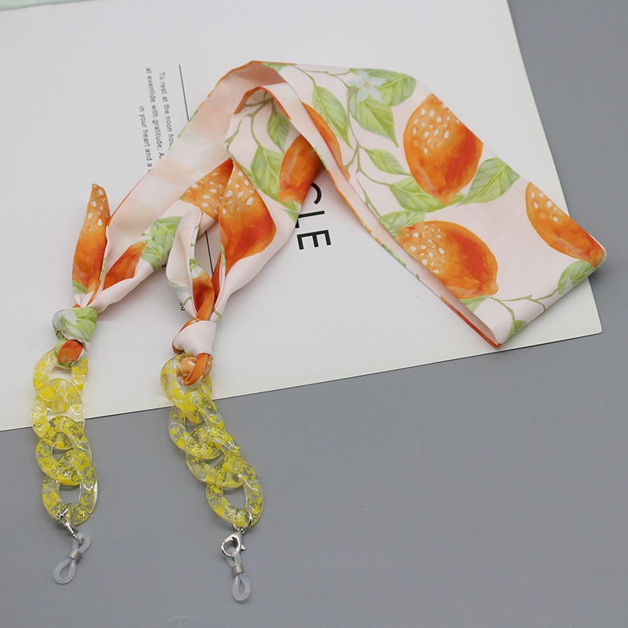 Bohemia Print Silk Scarf Glass – Mask Chain Holder recenzja i cena