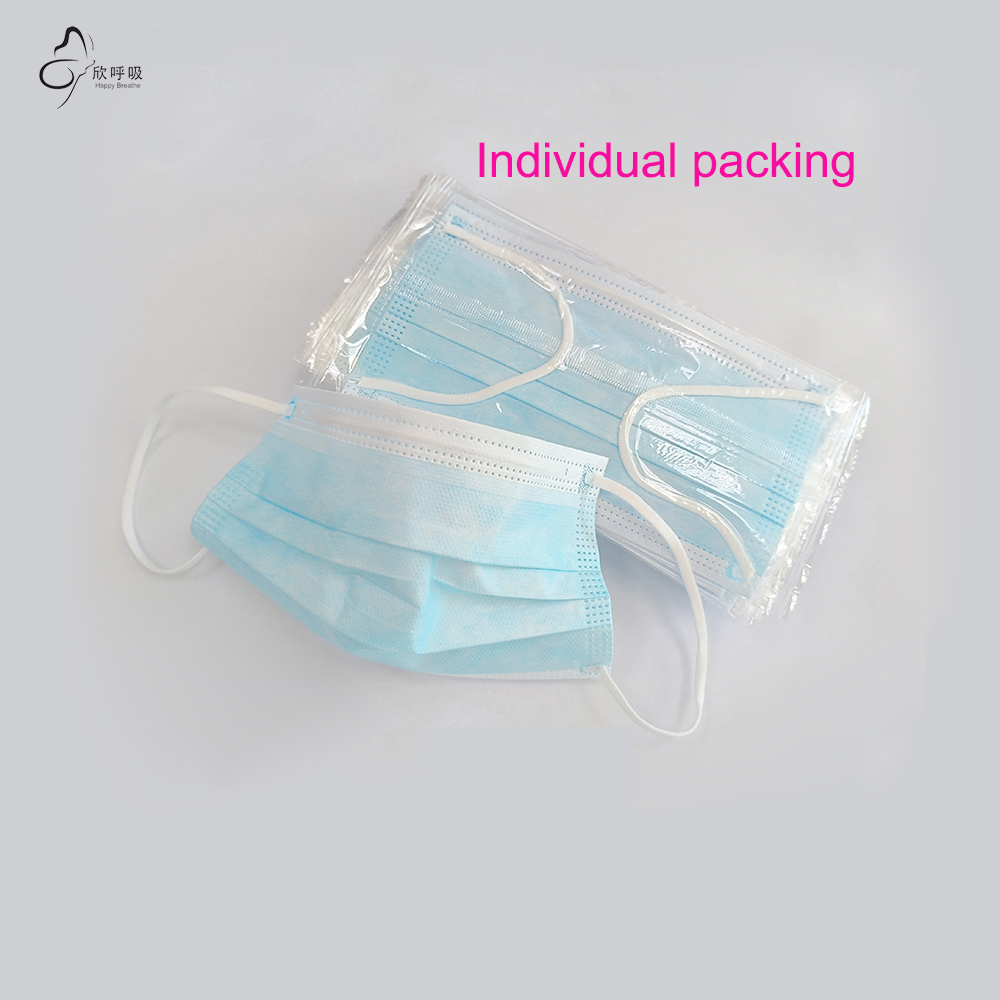 100 SZTUK Niebieskich Dużych M – Disposable Mask Blue recenzja i cena