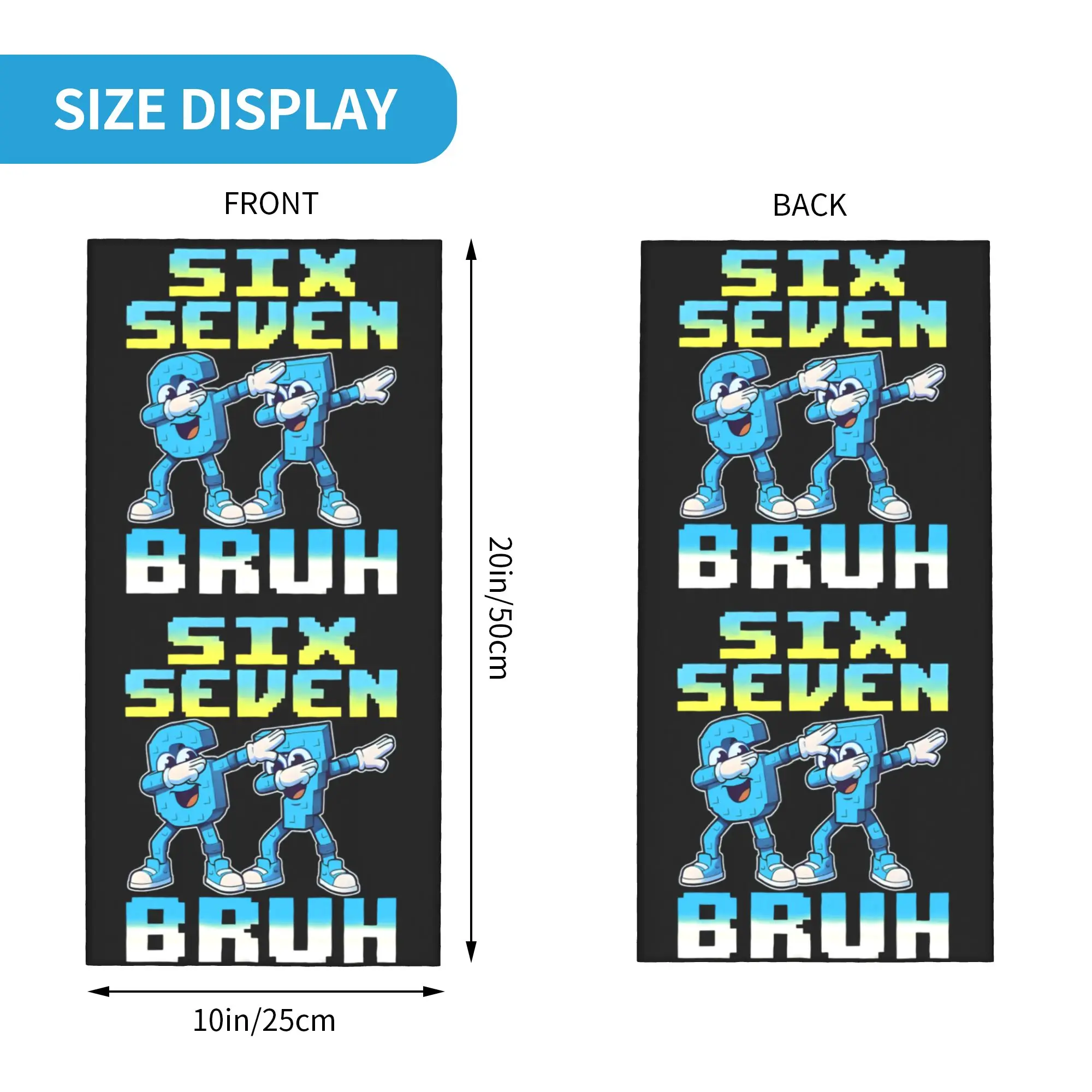 67 Six Seven Meme 6 7 Włoski B – Neck Gaiter Face Cover recenzja i cena