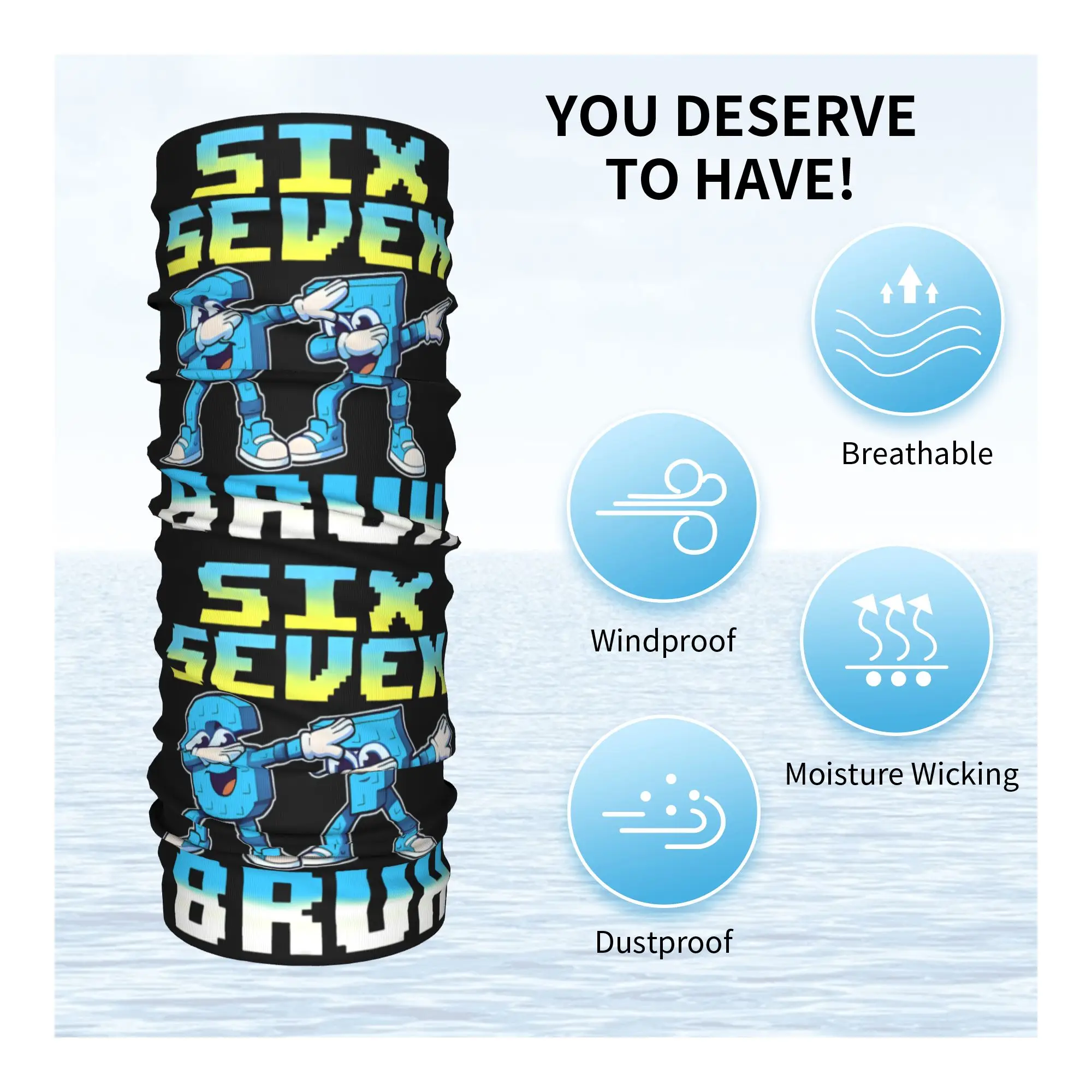 67 Six Seven Meme 6 7 Włoski B – Neck Gaiter Face Cover recenzja i cena