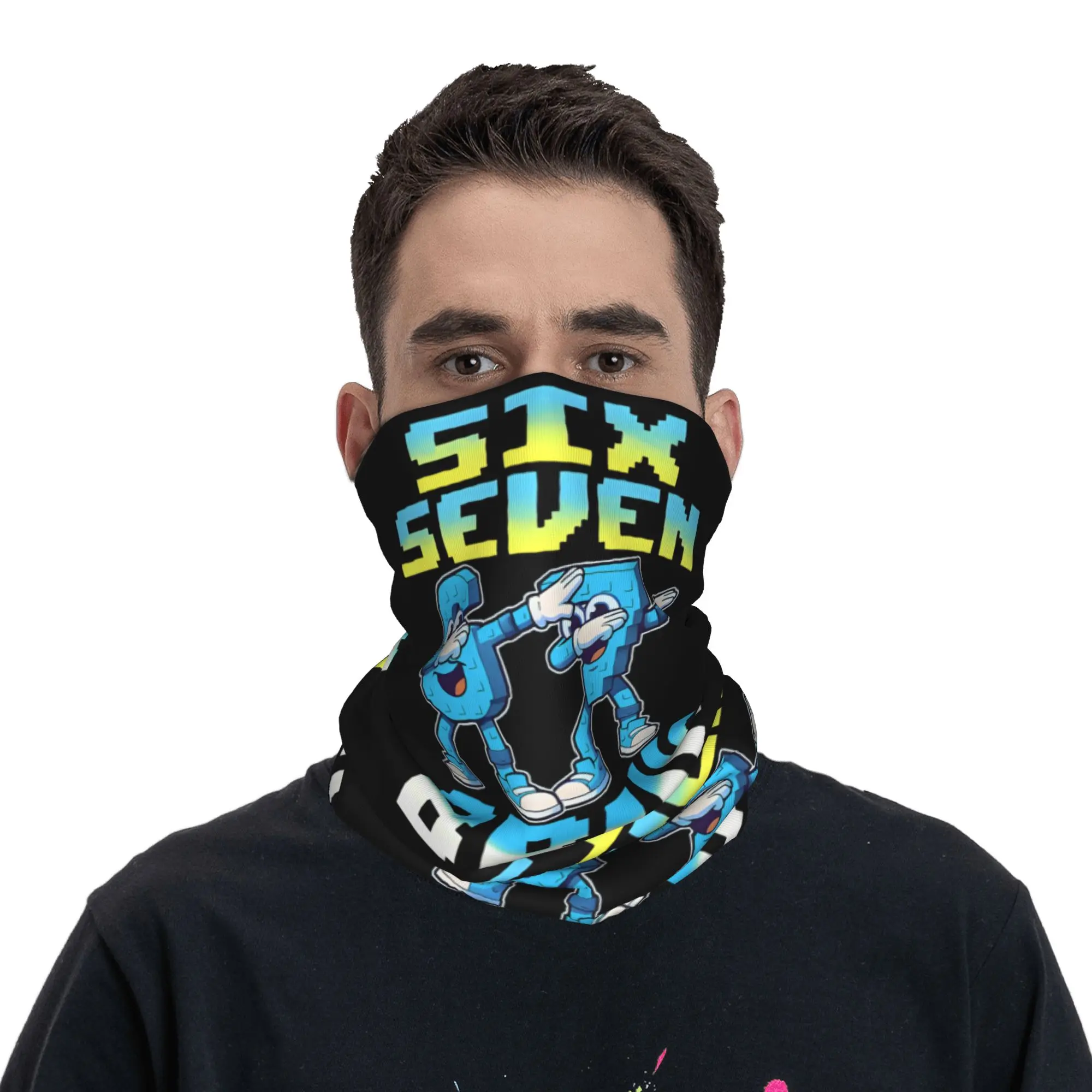 67 Six Seven Meme 6 7 Włoski B – Neck Gaiter Face Cover recenzja i cena