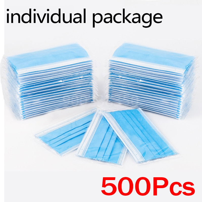 10-500 sztuk jednorazowe doros – Disposable Mask Blue recenzja i cena
