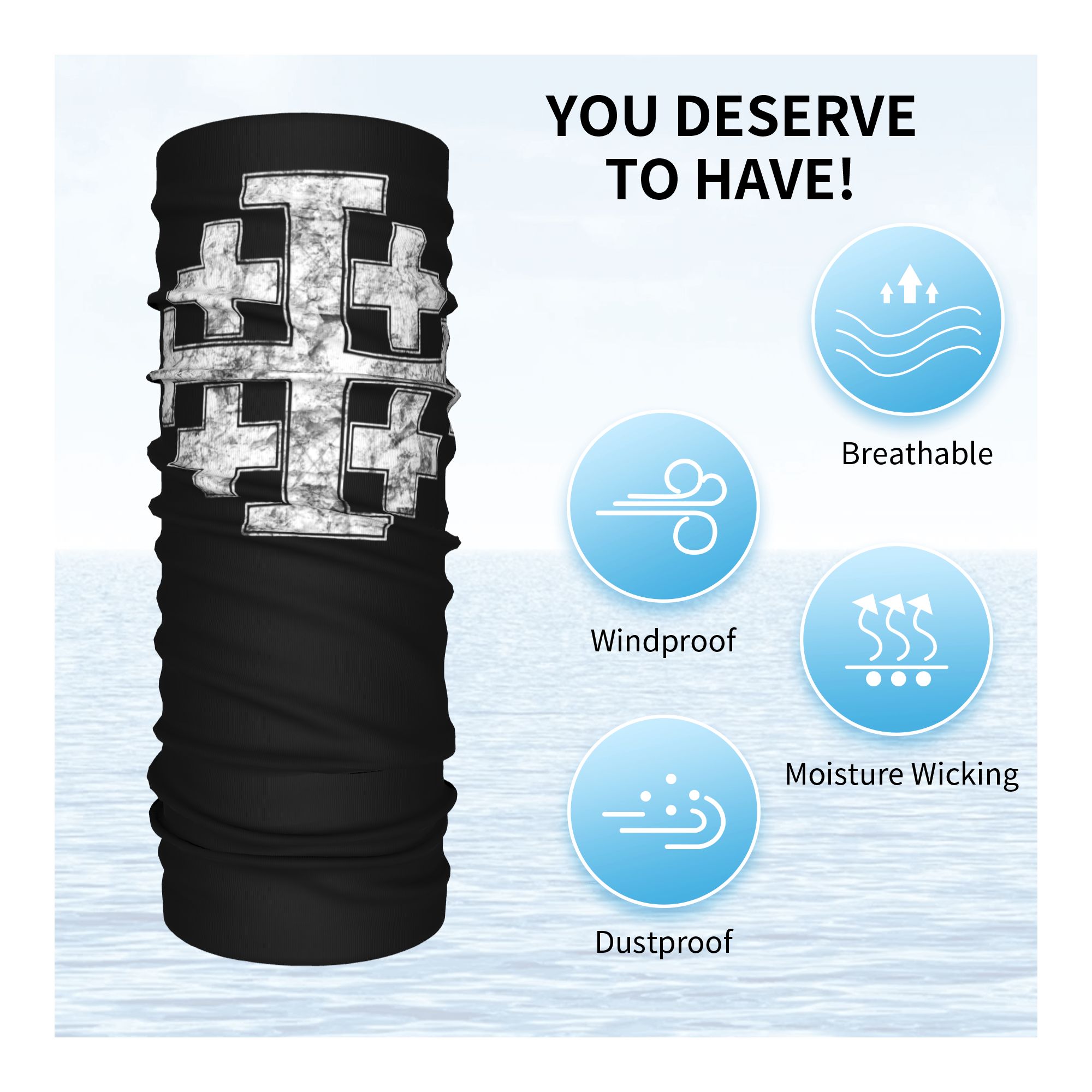 Krzyż Jerozolimski Rycerski Ch – Neck Gaiter Face Cover recenzja i cena