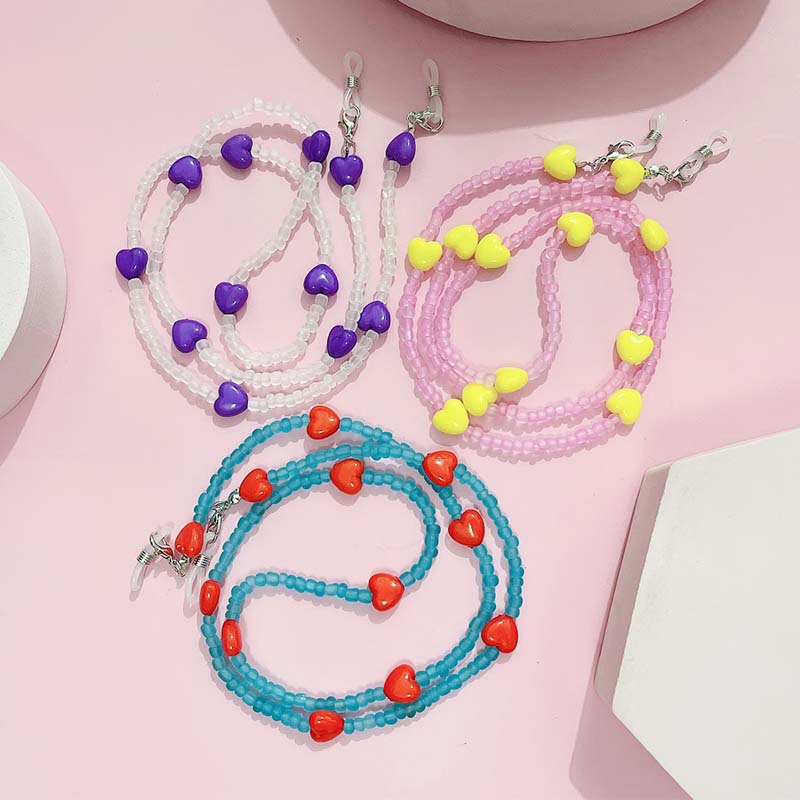 Modne brzoskwiniowe serce Anty – Mask Chain Holder recenzja i cena